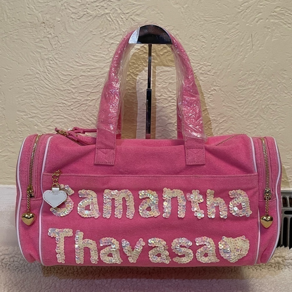 SAMANTHA THAVASA small duffle bag in pink